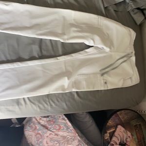 White FIGS yola scrub pants